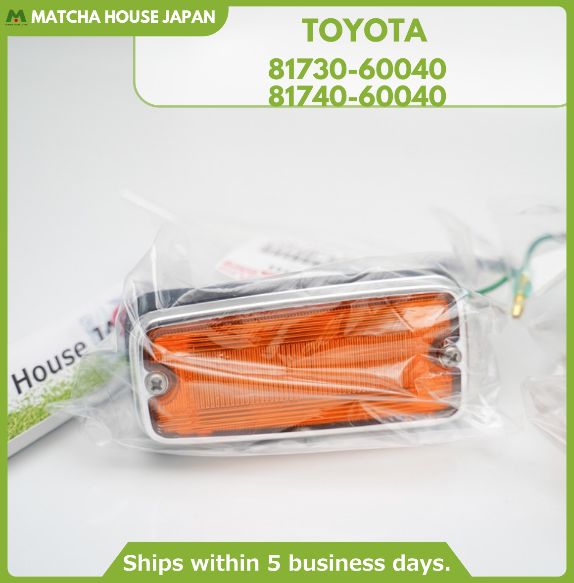 TOYOTA Genuine Land Cruiser FJ40 FJ43 FJ45 Side Turn Signal Marker Lamp Lens SET - Image 4