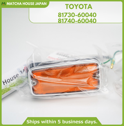 TOYOTA Genuine Land Cruiser FJ40 FJ43 FJ45 Side Turn Signal Marker Lamp Lens SET - Image 4