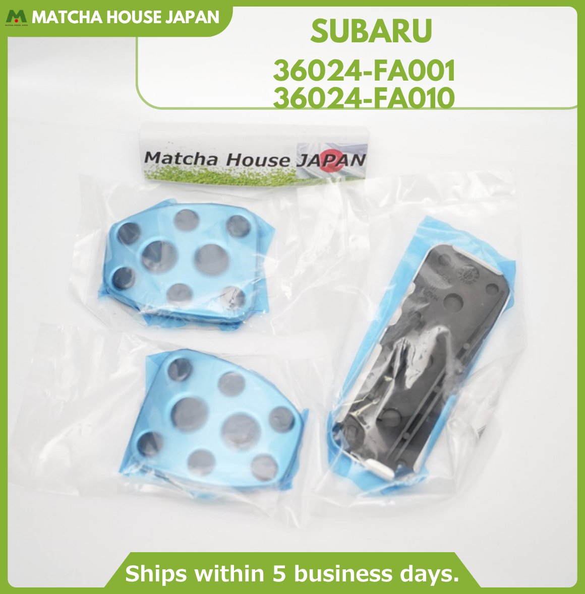 Subaru Genuine Aluminum Sport Pedal 3 Piece Set 36024-FA001 Impreza WRX STI - Image 2