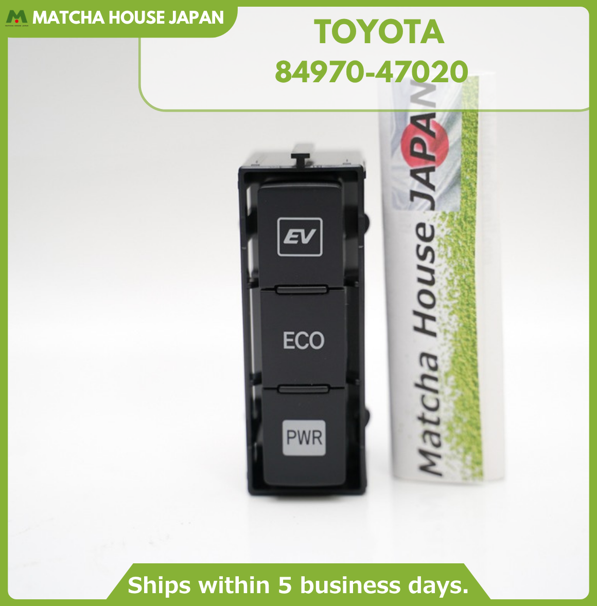 TOYOTA Genuine OEM Prius V Combination Switch EV / ECO / PWR 12-2017 84970-47020 - Image 2