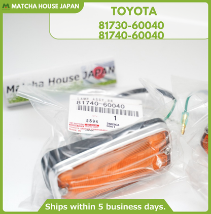TOYOTA Genuine Land Cruiser FJ40 FJ43 FJ45 Side Turn Signal Marker Lamp Lens SET - Image 2