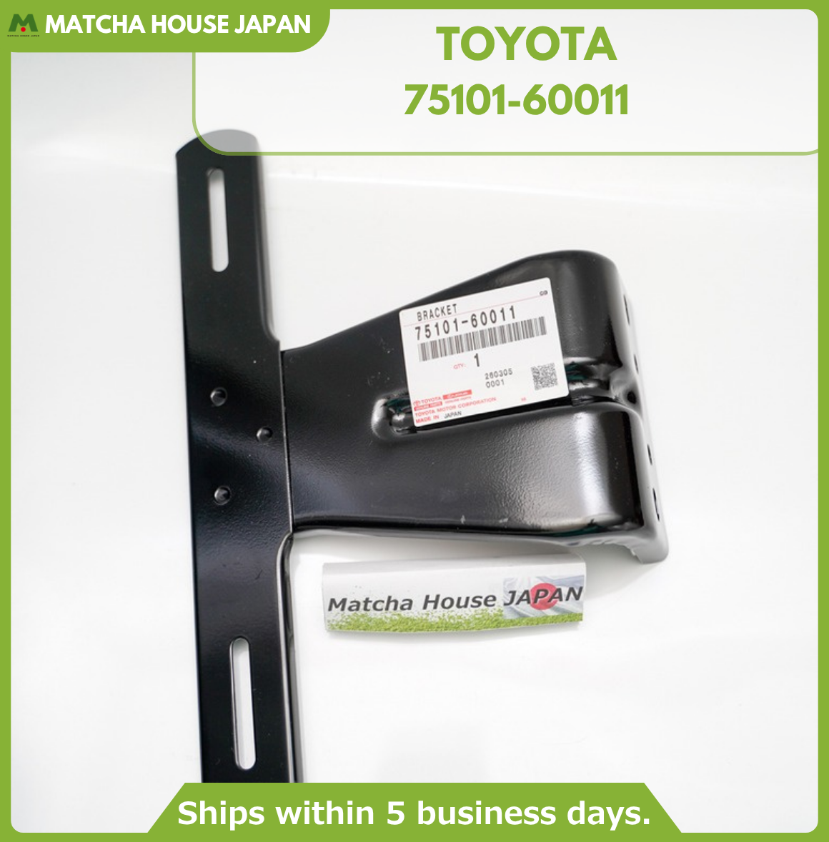 TOYOTA LAND CRUISER 69-86 FJ40 BJ40 FJ55 FRONT LICENSE PLATE Bracket 75101-60011 - Image 2