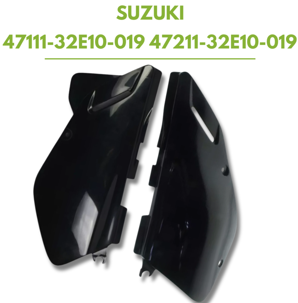 SUZUKI DR650SE BLACK SIDE FRAME COVERS LH RH OEM LEFT RIGHT Set from Japan - Image 2