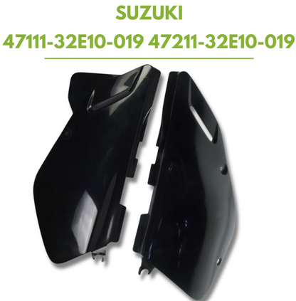 SUZUKI DR650SE BLACK SIDE FRAME COVERS LH RH OEM LEFT RIGHT Set from Japan - Image 2