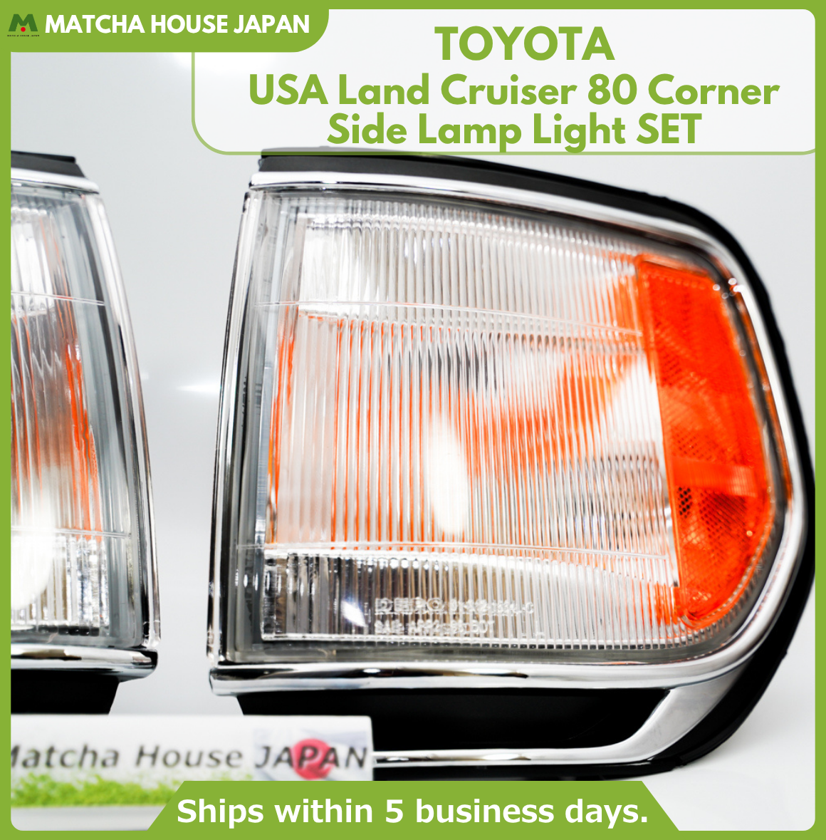 USA Land Cruiser 80 Corner Side Lamp Light SET FJ80G FZJ80G HZJ81V HDJ81V LX450 - Image 2