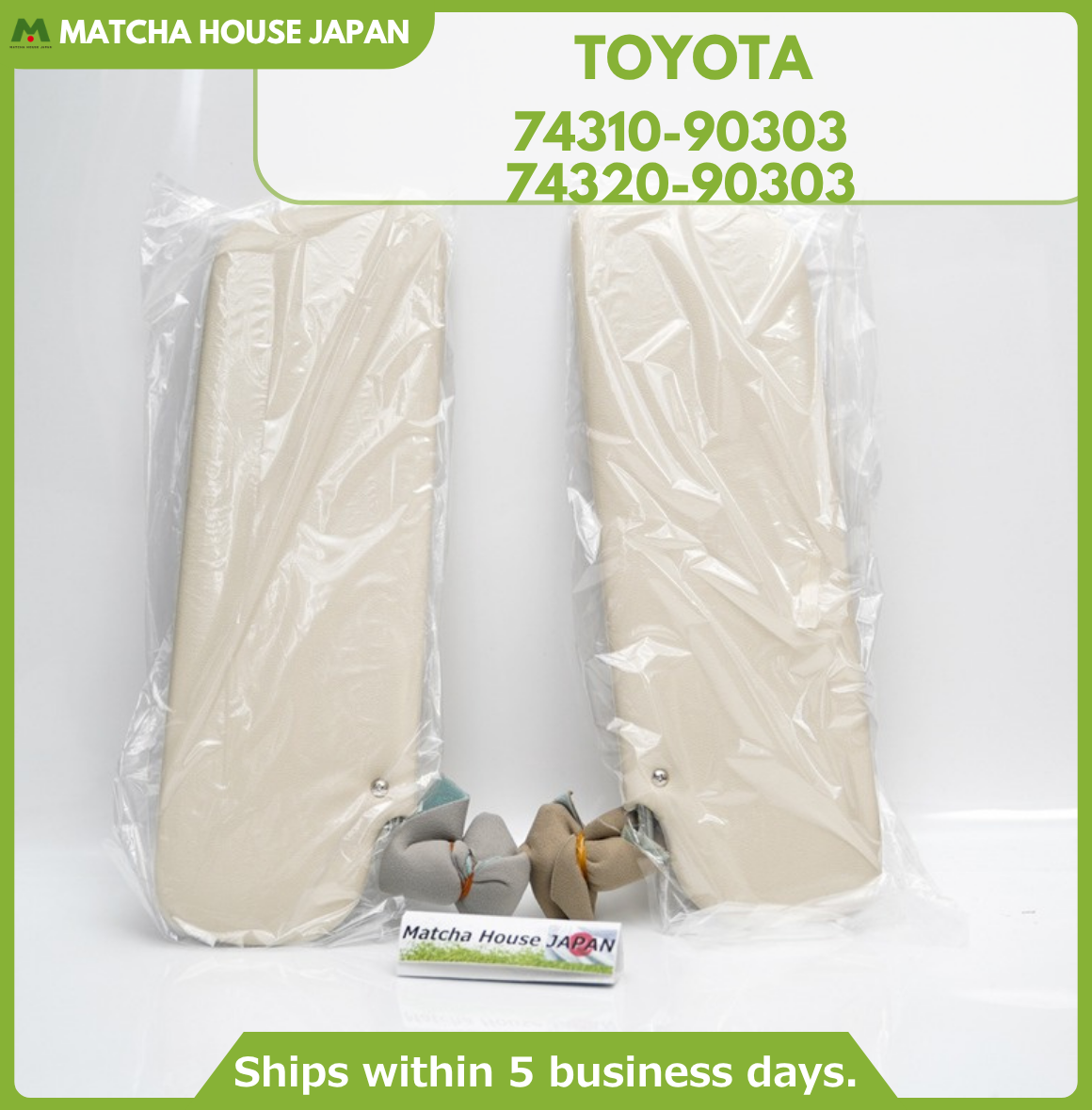 TOYOTA LAND CRUISER BJ40 FJ40 FJ45 FJ55 HJ47 69-86 Genuine Sun Visor RH LH Set  - Image 2