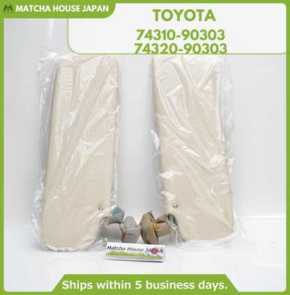TOYOTA LAND CRUISER BJ40 FJ40 FJ45 FJ55 HJ47 69-86 Genuine Sun Visor RH LH Set  - Image 2