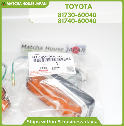 TOYOTA Genuine Land Cruiser FJ40 FJ43 FJ45 Side Turn Signal Marker Lamp Lens SET - Image 3