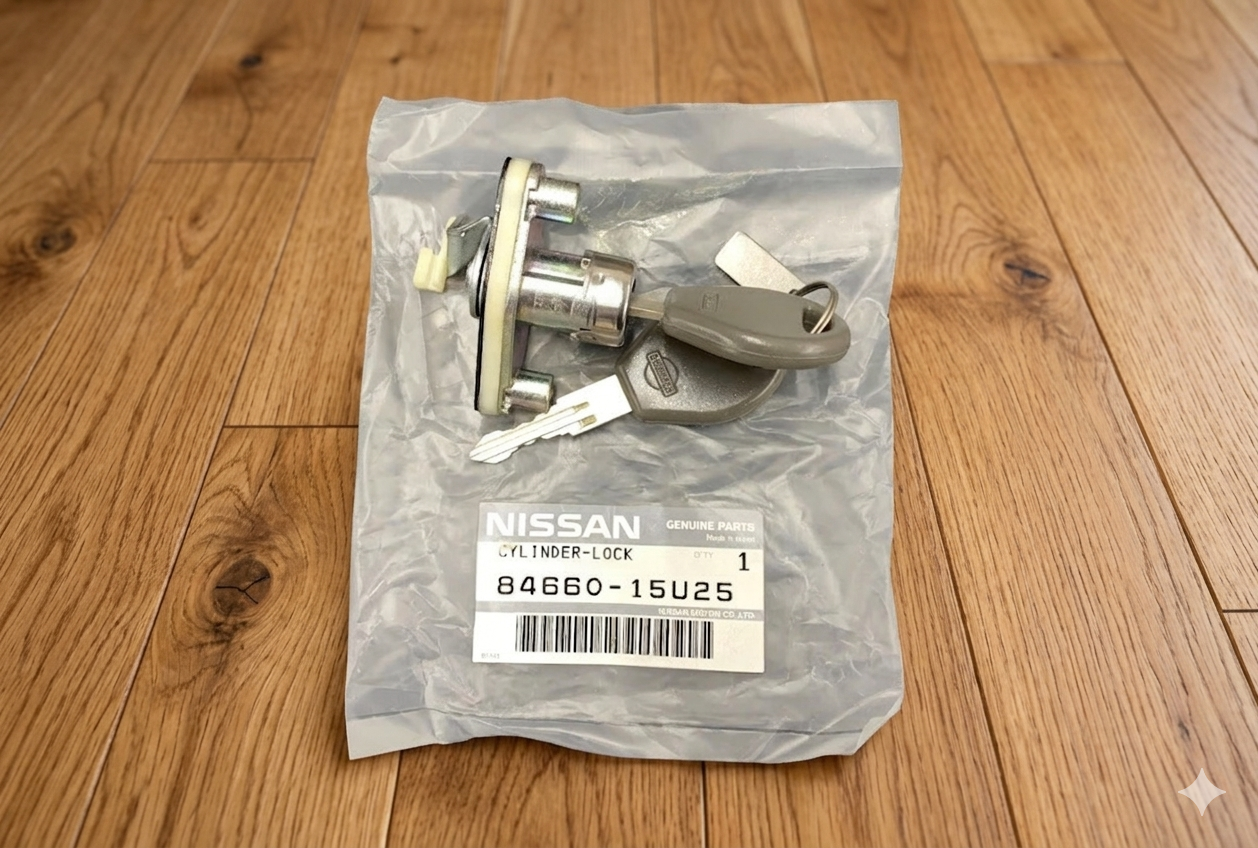 Nissan Genuine Skyline GT-R R33 Cylinder set trunk lid lock JDM OEM 84660-15U25 - Image 2