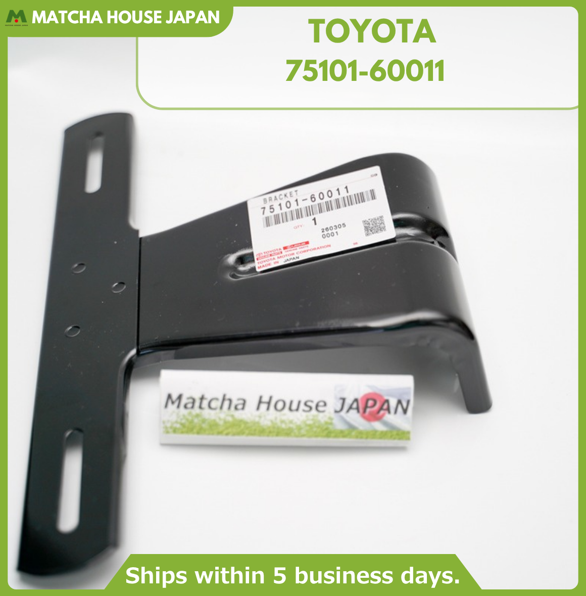TOYOTA LAND CRUISER 69-86 FJ40 BJ40 FJ55 FRONT LICENSE PLATE Bracket 75101-60011