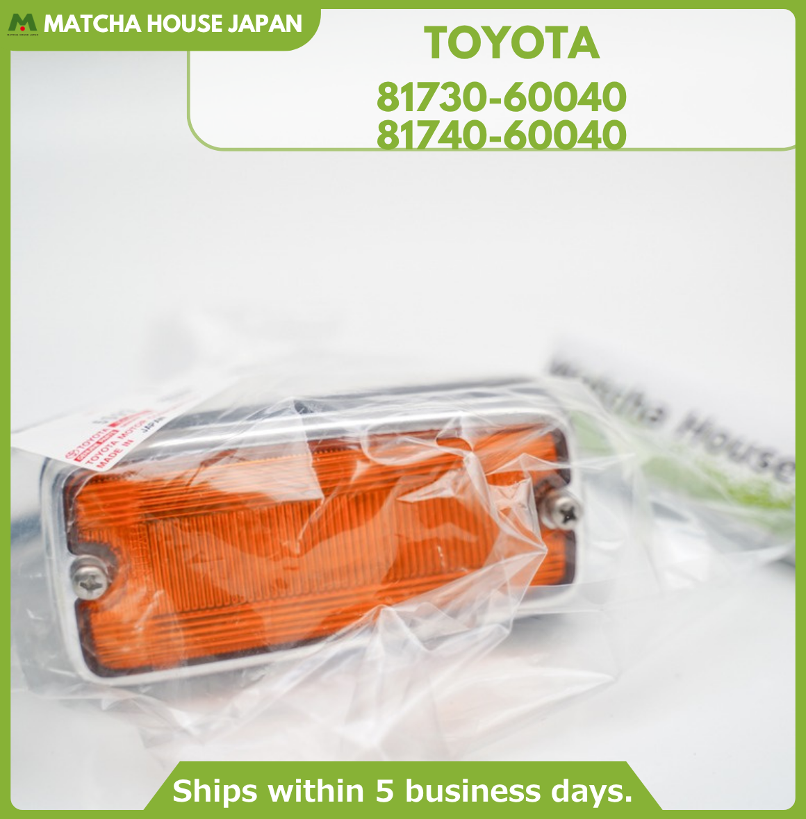 TOYOTA Genuine Land Cruiser FJ40 FJ43 FJ45 Side Turn Signal Marker Lamp Lens SET - Image 5