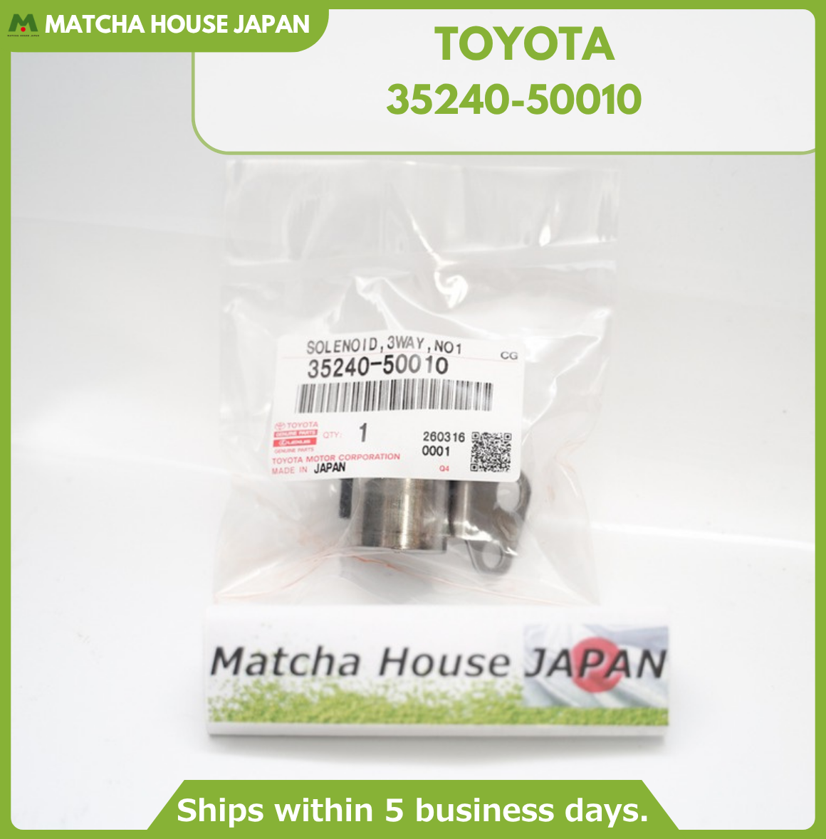 Toyota Lexus Genuine  MARK II A/Transmission A650E Solenoid S1 Denso 35240-50010