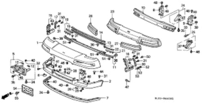 HONDA GENUINE 71110-SL0-003 ACURA OEM NSX NA1 2 LIP SPOILER FRONT AIR New - Image 2
